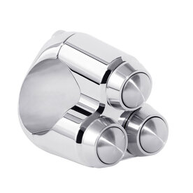 MOTONE | TRIPLE MICRO | Schakelaar | 25,4mm | Chroom