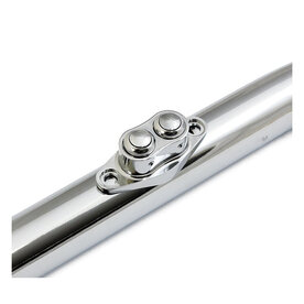 Dubbele drukschakelaar | Mini | Chroom