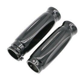 1" Handvatten | WLC | Aluminium/Zwart voor Harley Davidson