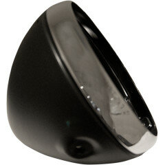 Koplamp | 7" | zonder glas | Zwart-chroom