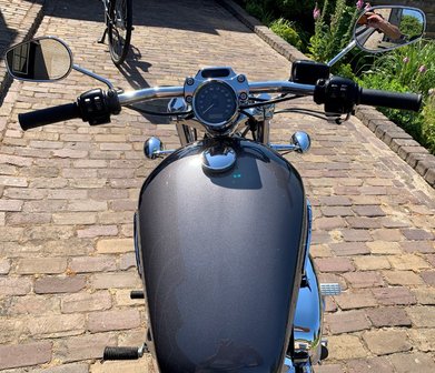 1 Pouce (25,4mm) Guidon Drag Bar 80cm Chrom&eacute; pour Harley-Davidson