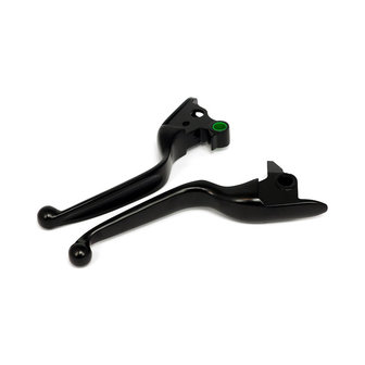 Handlebar Lever Kit | Wide Blade | H-D 15-17 Softail (excl. FLSS, FLSTFBS with hydr. clutch) | Black