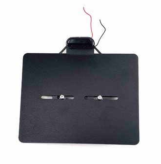 License Plate Side Mount United Kingdom with 3/8 Inch fixing hole