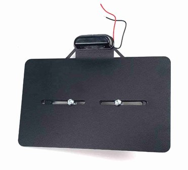 Support lat&eacute;ral de plaque d'immatriculation France pour fixation 13mm