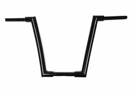 Handlebars Chubby Ape 16 Inch Black for Harley Davidson with 1 inch risers