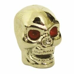 Ventieldopjes Skull Goud