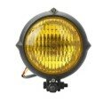 Koplamp | Rond| Zwart| Geel| 60&#039;s Style