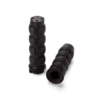 1&quot; Handvatten | WLC | Rubber/Zwart voor Harley Davidson