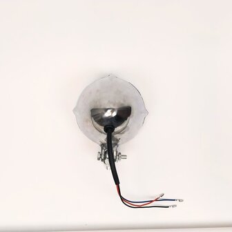Koplamp | Rond| Aluminium | Geel| 60&#039;s Style