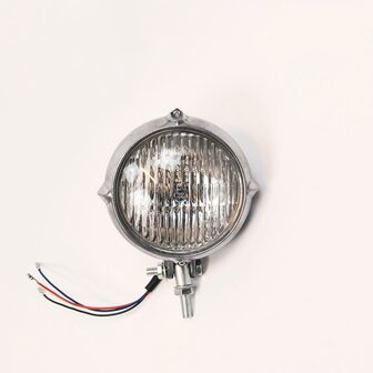Koplamp | Rond| Aluminium | Helder | 60&#039;s Style