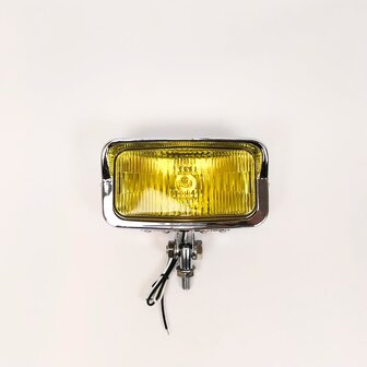 Koplamp | Square | Chroom | Geel | 60&#039;s Style