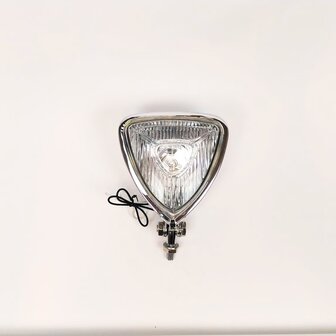 Koplamp | Triangle | Chroom | Helder | 60&#039;s Style