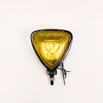 Koplamp | Triangle | Zwart| Geel | 60&#039;s Style