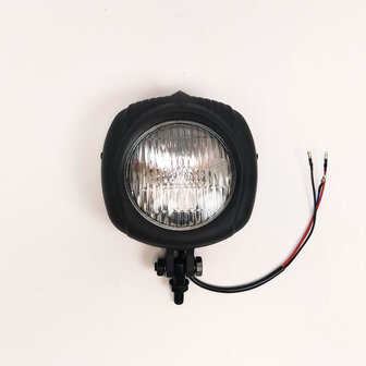 Koplamp | Vintage | Zwart| Helder | 60&#039;s Style