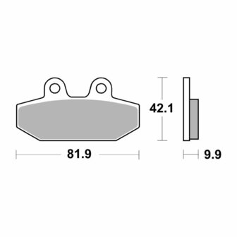 Remblokken | Achterrem | 18-Heden softail 