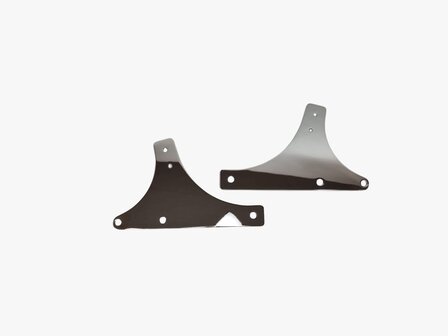 Plaques Lat&eacute;rales Sissy Bar Compatible Avec Harley-Davidson FLST / FXST Softail Chrom&eacute;
