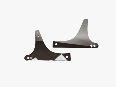 Plaques lat&eacute;rales Sissy Bar compatible avec Harley Davidson Dyna FXD Models Chrom&eacute;