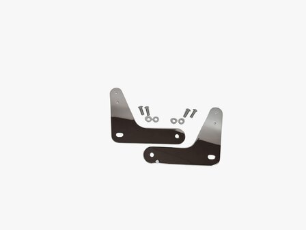 Plaques lat&eacute;rales Sissy Bar compatible avec Harley Davidson 18-22 FXLR/S  FLSB Chrom&eacute;