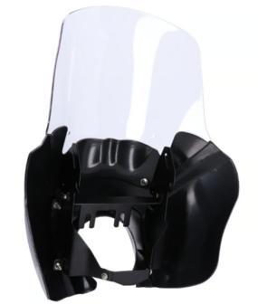 Koplamp fairing | Helder scherm | 06-17 Dyna