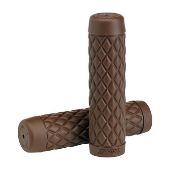 Biltwell TORKER Grips 7/8 inch(22mm) Chocolate Brown