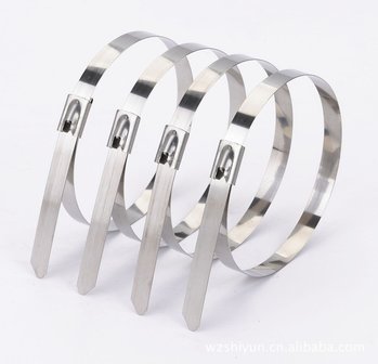 Stainless Steel Tie Wrap. 30 cm 5 pieces