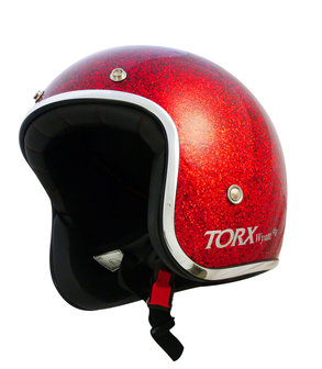 Helm | Torx Wyatt | Rood Metallic Flakes