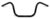 7/8 Inch (22mm) Universeel Stuur Apehanger 22cm Zwart