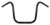 7/8 Inch (22mm) Universeel Stuur Apehanger 30cm Zwart