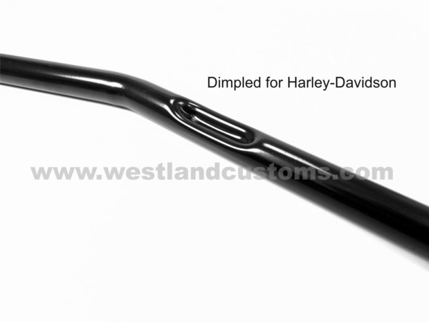 1 inch (25.4mm) Handlebars Flat Cross Chrome for Harley-Davidson