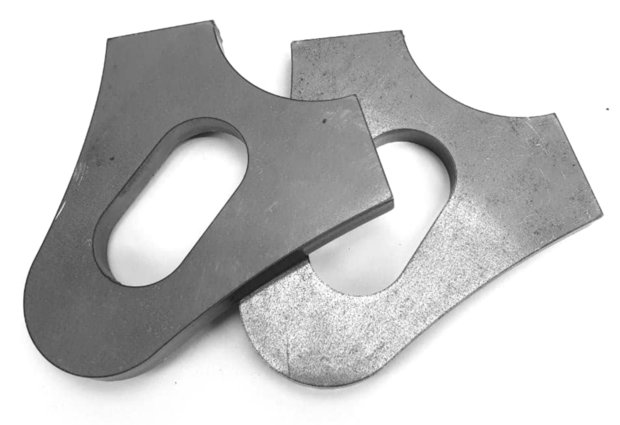 Hardtail Axle Plates | Raw Steel | 25,4mm (1")