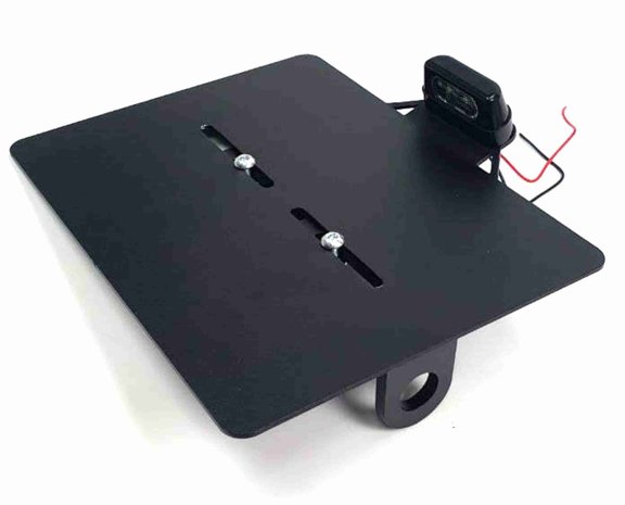 License Plate Side Mount United Kingdom with 3/4 inch fixing hole