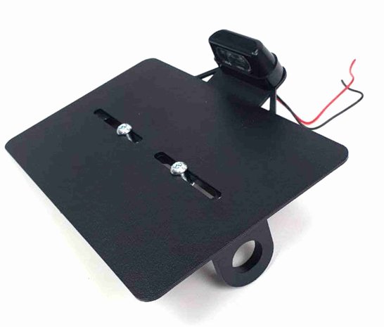 Support lat&eacute;ral de plaque d'immatriculation France pour fixation 26mm