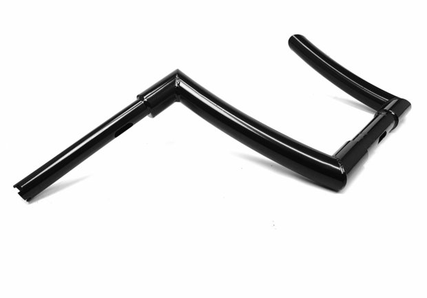 Handlebars Chubby Ape 11 Inch Black for Harley Davidson with 1-1/4 risers