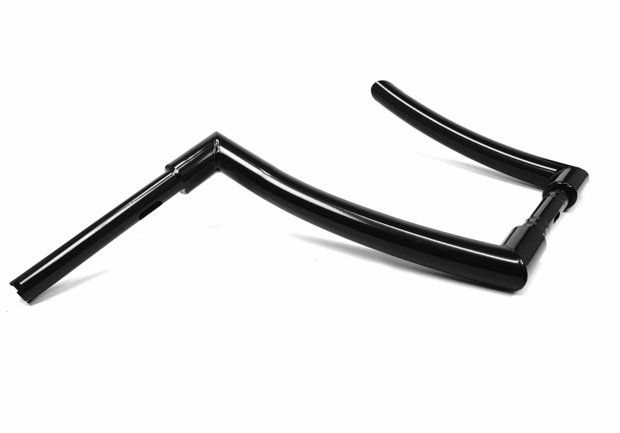 Handlebars Chubby Ape 14 Inch Black for Harley Davidson with 1 inch risers