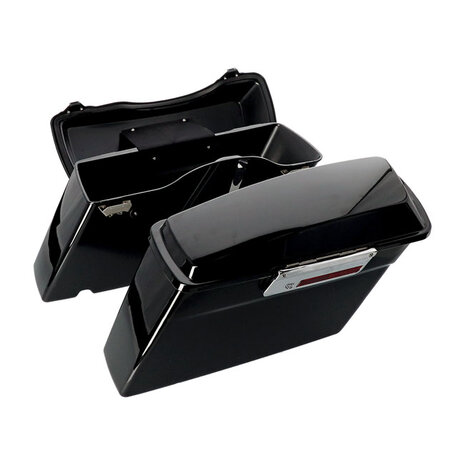 Standard saddlebag set. zwart 94-13 FLT/Touring