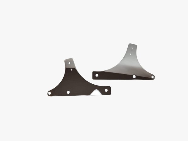 Plaques Lat&eacute;rales Sissy Bar Compatible Avec Harley-Davidson FLST / FXST Softail Chrom&eacute;