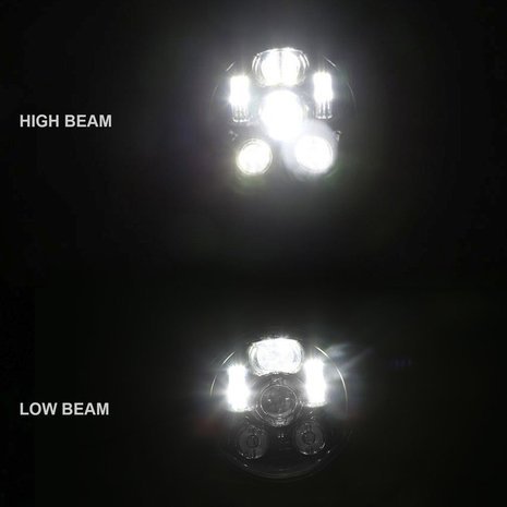 LED Koplampunit | 5-3/4" (140mm) | Daymaker