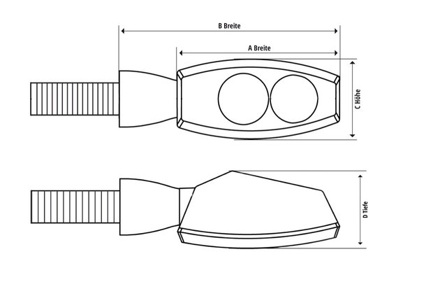 SHIN YO LED taillight/indicator SPARK. smoke lens