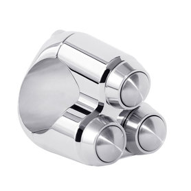 MOTONE | TRIPLE MICRO | Schakelaar | 25,4mm | Chroom