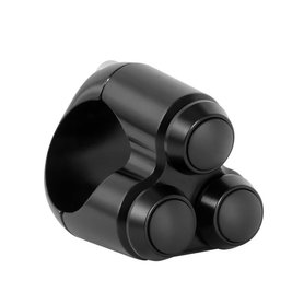MOTONE | TRIPLE MICRO | Schakelaar | 22mm | Zwart