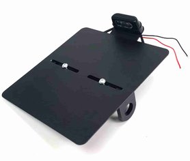 Seitlicher Kennzeichenhalter Deutschland mit 13mm Loch