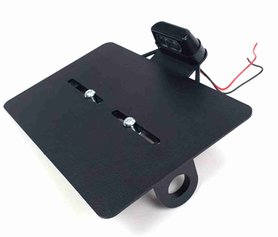 Support latéral de plaque d'immatriculation France pour fixation 10mm