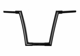 Handlebars Chubby Ape 16 Inch Black for Harley Davidson with 1-1/4 risers