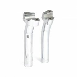 aluminum risers pullback, 7" hoog. verchroomd