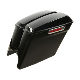 5" down verlengde saddlebag set. zwart 14-21 Touring