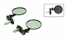Spiegel Set -Carbon Stuurbevestiging - Bar End CNC