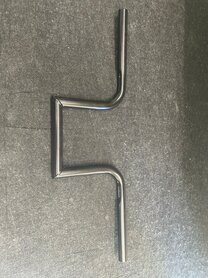 1 inch (25,4mm) Universeel Stuur Bobber Three Zwart