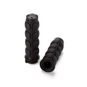 1" Handvatten | WLC | Rubber/Zwart voor Harley Davidson