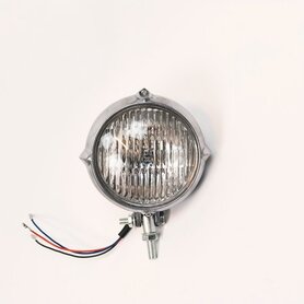 Koplamp | Rond| Aluminium | Helder | 60's Style