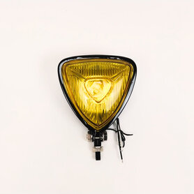 Koplamp | Triangle | Zwart| Geel | 60's Style
